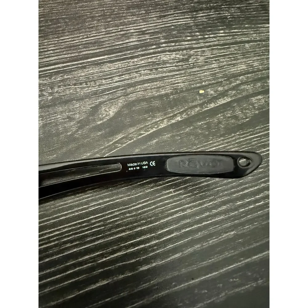 Revo Guide Polarized Sport Wraparound Sunglasses in Black & Blue